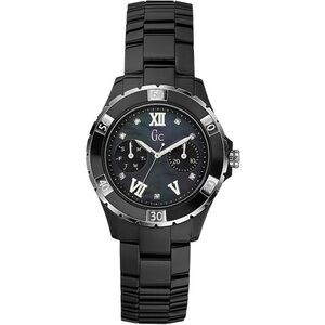 New Guess GC Sport XL-S Diamond With Black Mother-of-Pearl Ceramic 36mm Watch